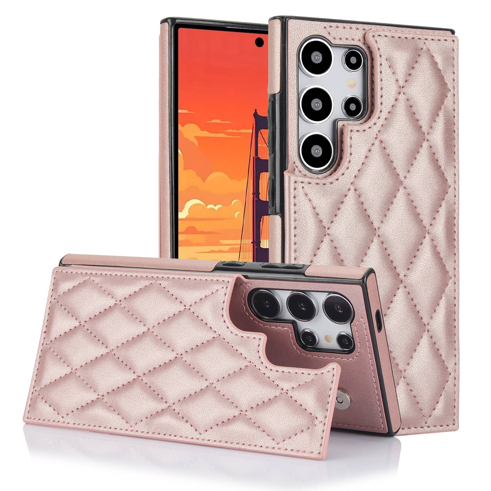 Leather Folio Wallet Case - Per Samsung Galaxy S25 Ultra S25