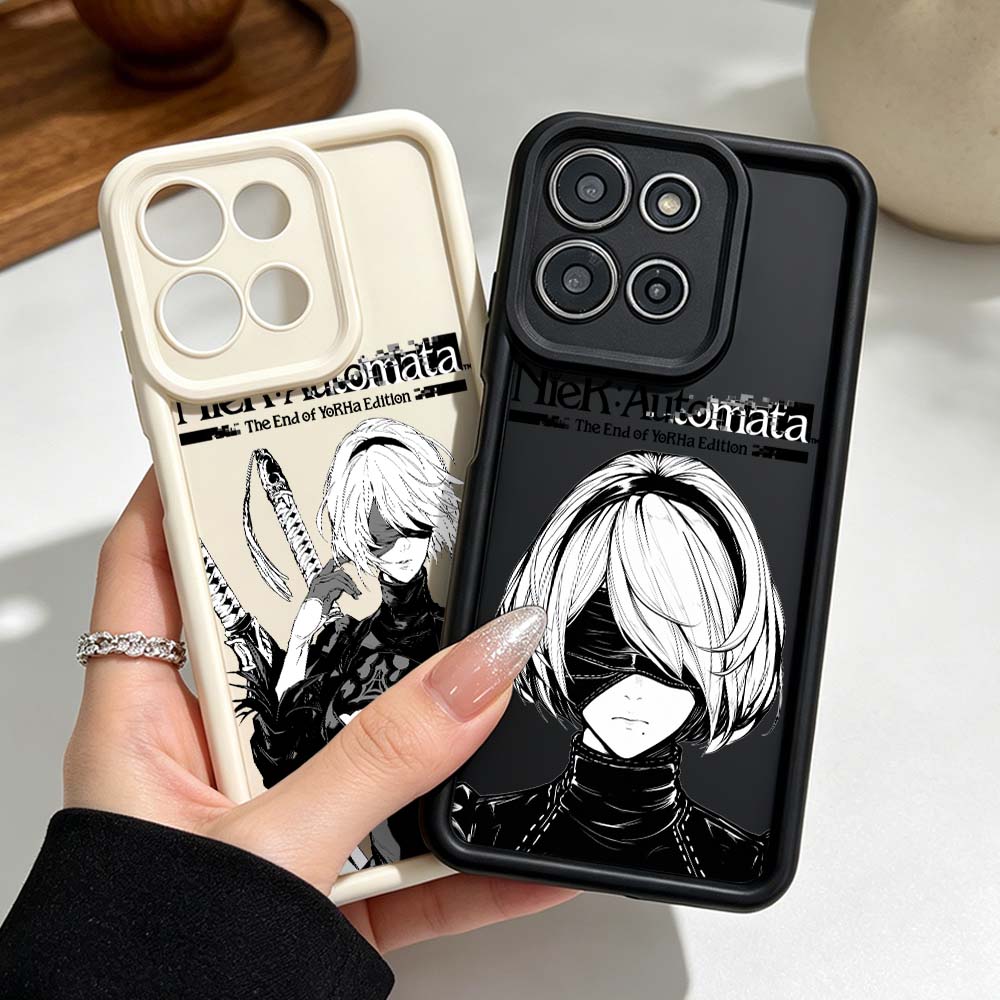 Phone Cases For Motorola - Cover in silicone NieR Automata Anime