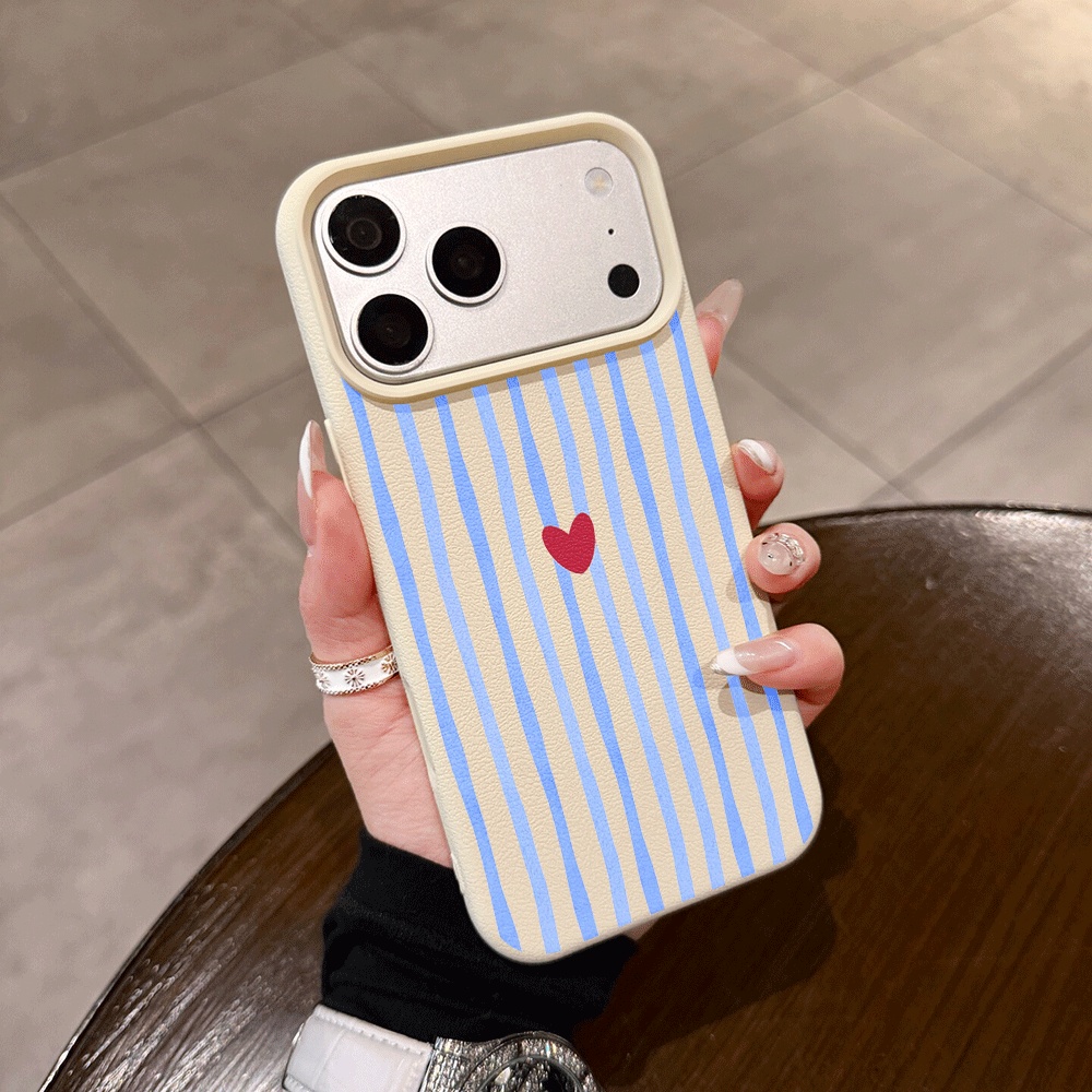 Apple Iphone 15 Pro Max - Cover in Silicone Opaco con Strisce