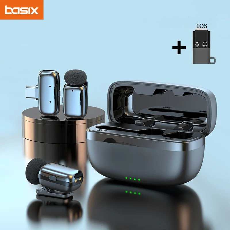 Phone Cases Video - Set Microfono Lavalier Wireless con Custodia