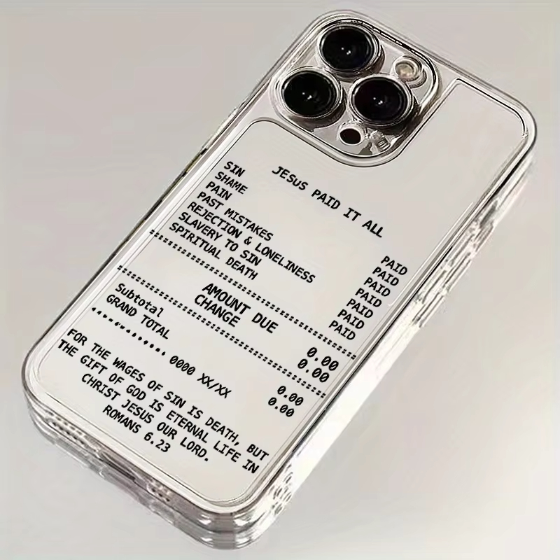 Phone Cases Jesus - Cover Trasparente Antiurto Jesus Paid it