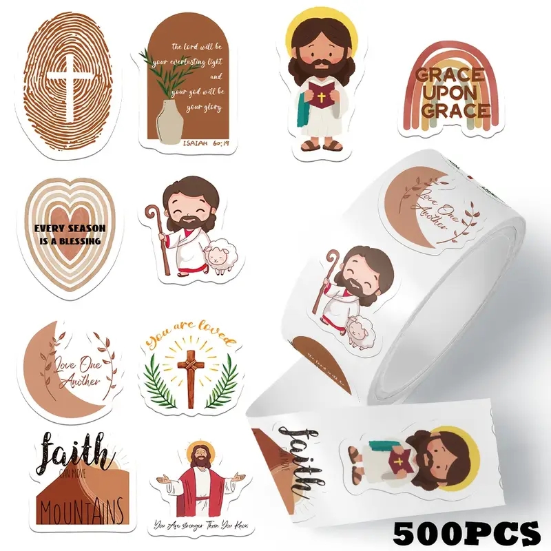 Phone Cases Jesus - 500 Adesivi Gesù per Rotolo, Materiali