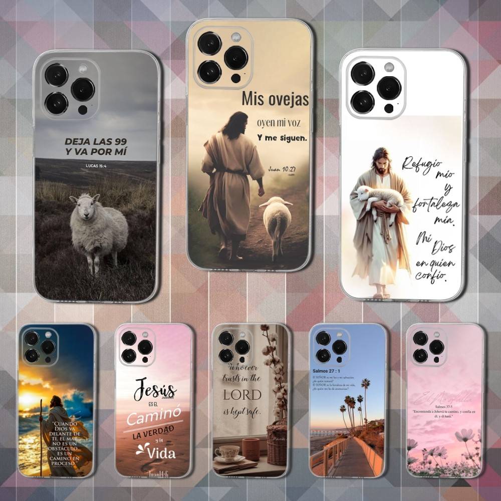 Phone Cases Jesus - Cover per iPhone con Versetto Biblico