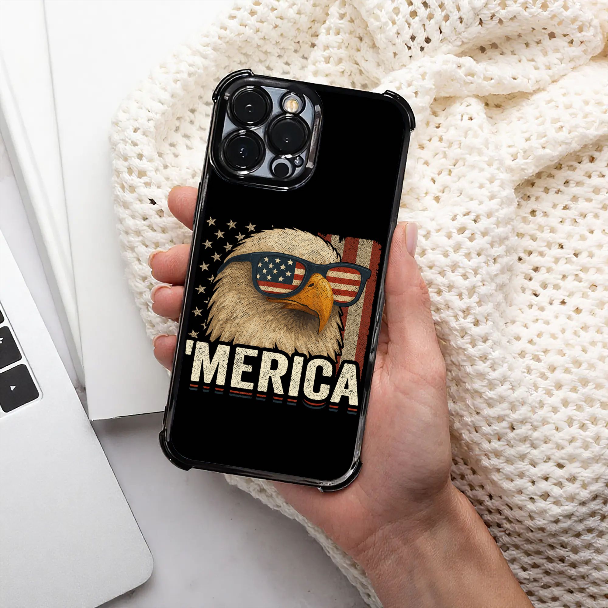 Phone Cases Usa - Cover per iPhone con Bandiera Americana