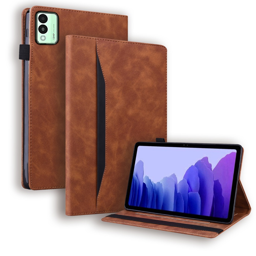 Leather Folio Wallet Case - Custodia Fonda per Tecno MegaPad 11