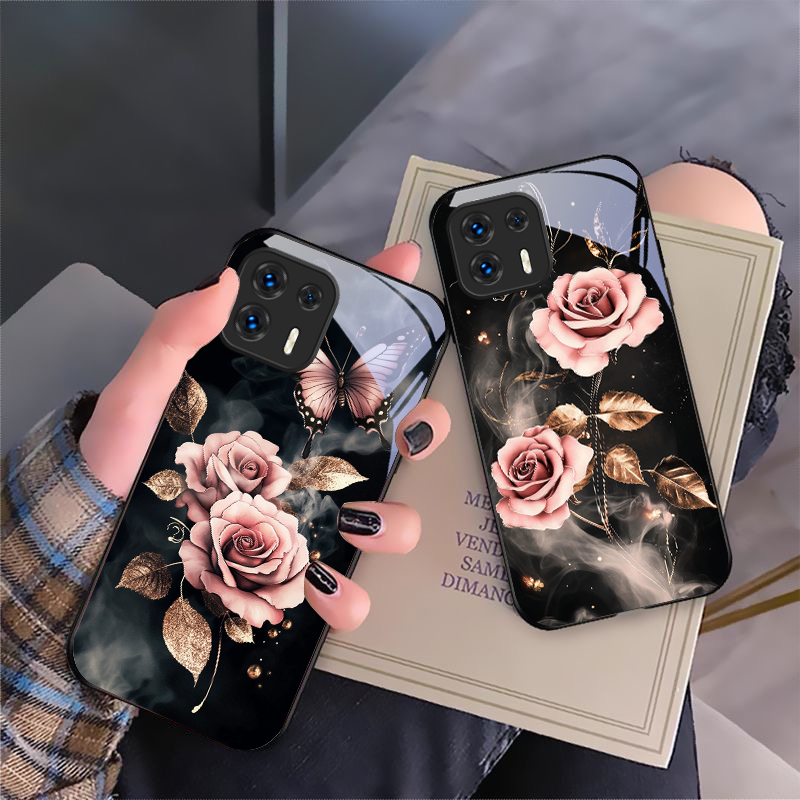 Phone Cases For Motorola - Farfalla Amore Rosa Rosa Per Motorola