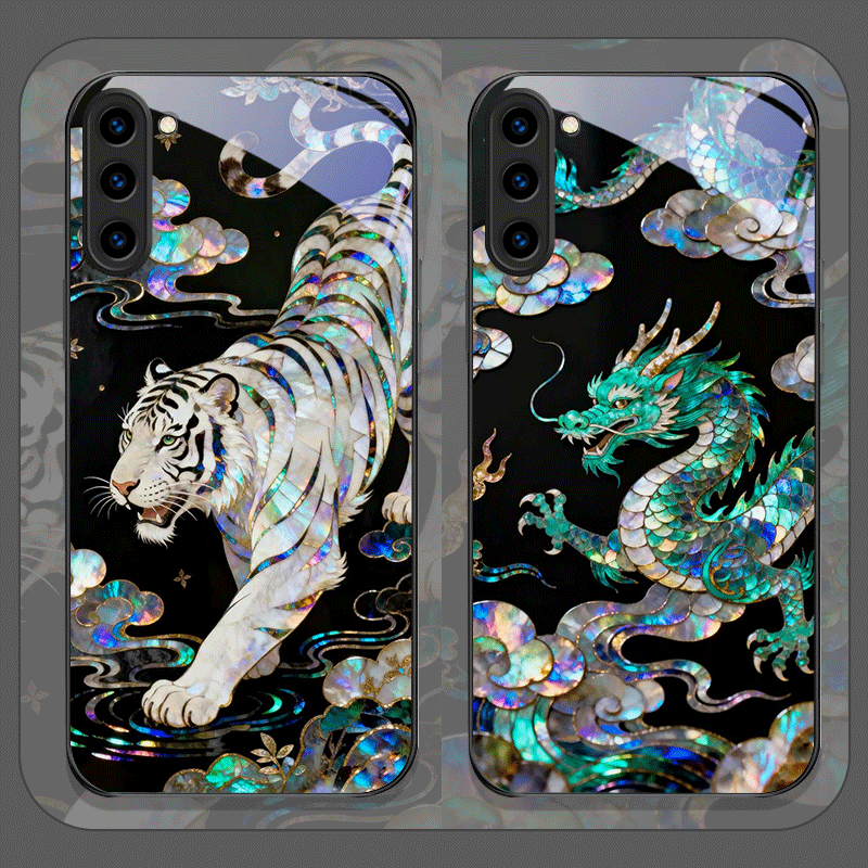 Phone Cases Galaxy S25 - Elegante Cover per Telefono in Vetro
