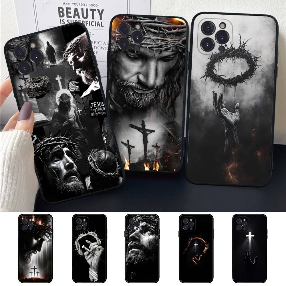 Phone Cases Jesus - Figlio di Dio Gesù Croce Sacra