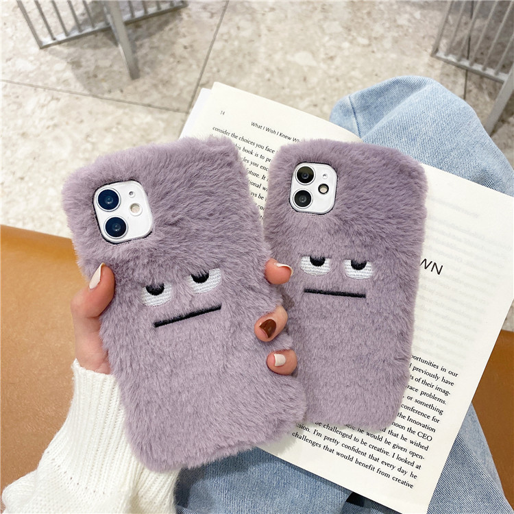 Phone Cases Funny - Divertente Peluche Modello di Pelliccia Custodia