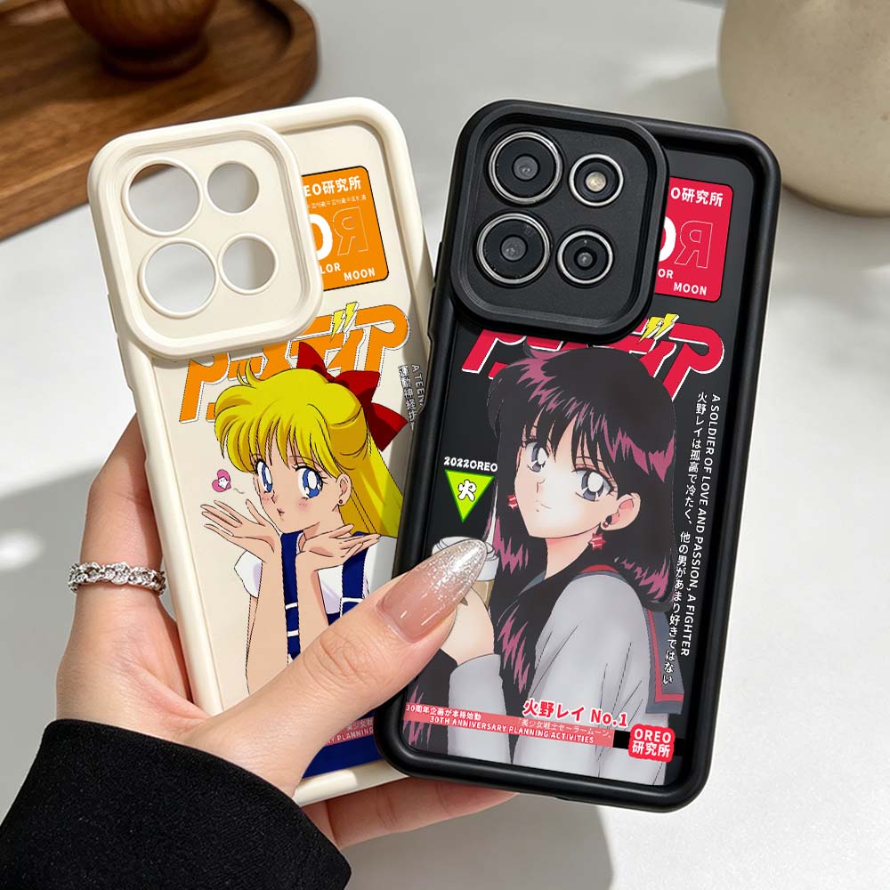 Phone Cases For Motorola - Cover in Silicone B-Battle Girl Anime