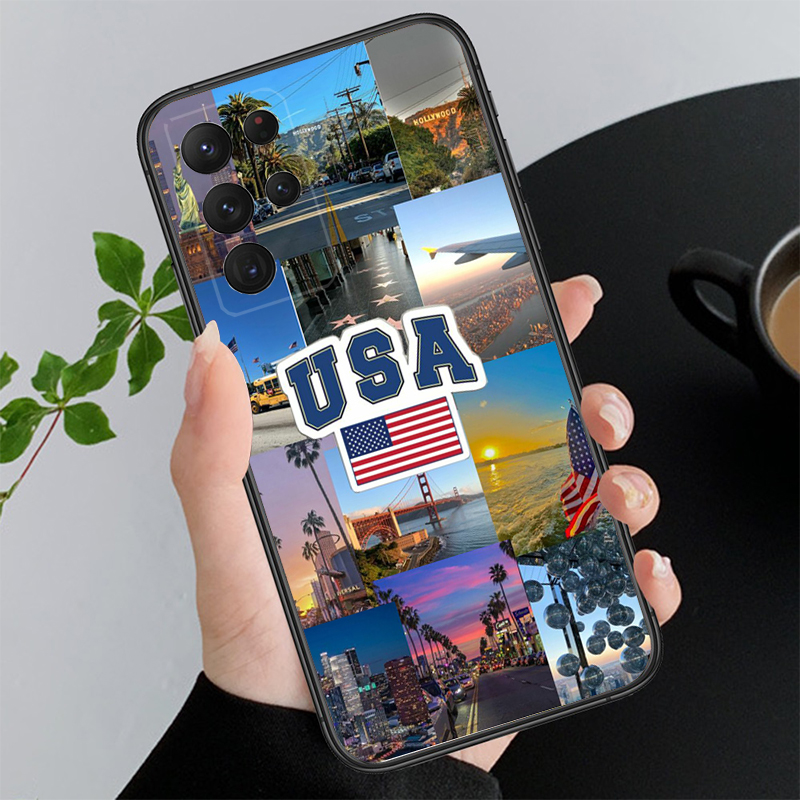 Phone Cases Usa - Cover per Telefono con Bandiera USA