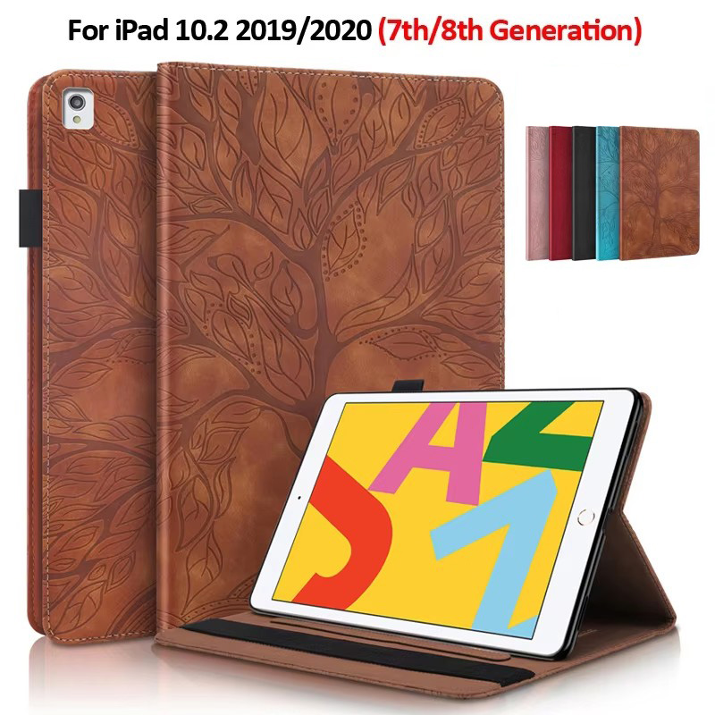 Leather Folio Wallet Case - GEFENIS Custodia in pelle con albero