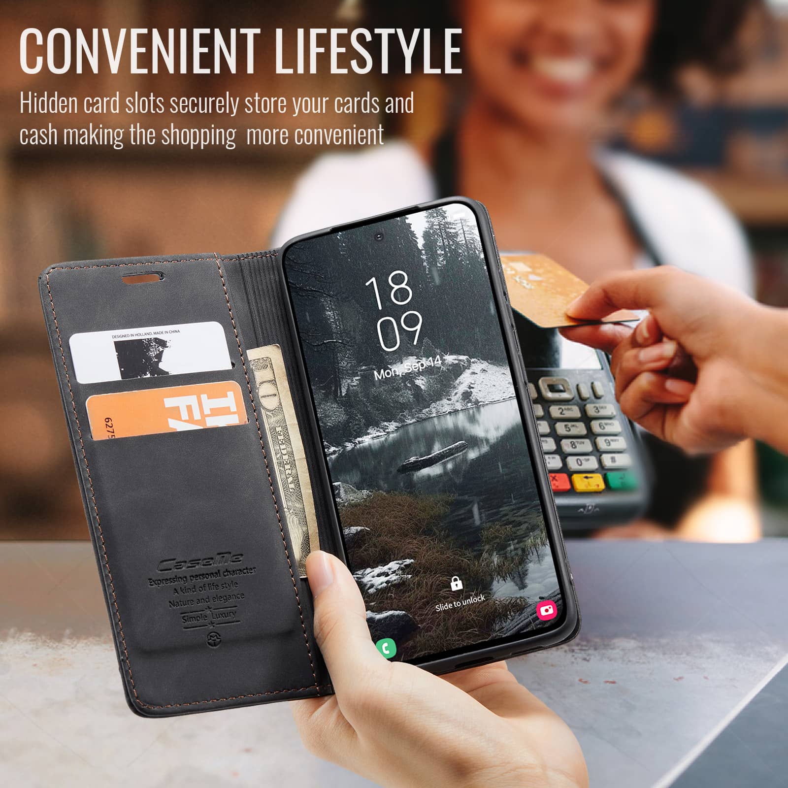Custodia a portafoglio con vib - Leather Folio Wallet Case recensione e prezzo