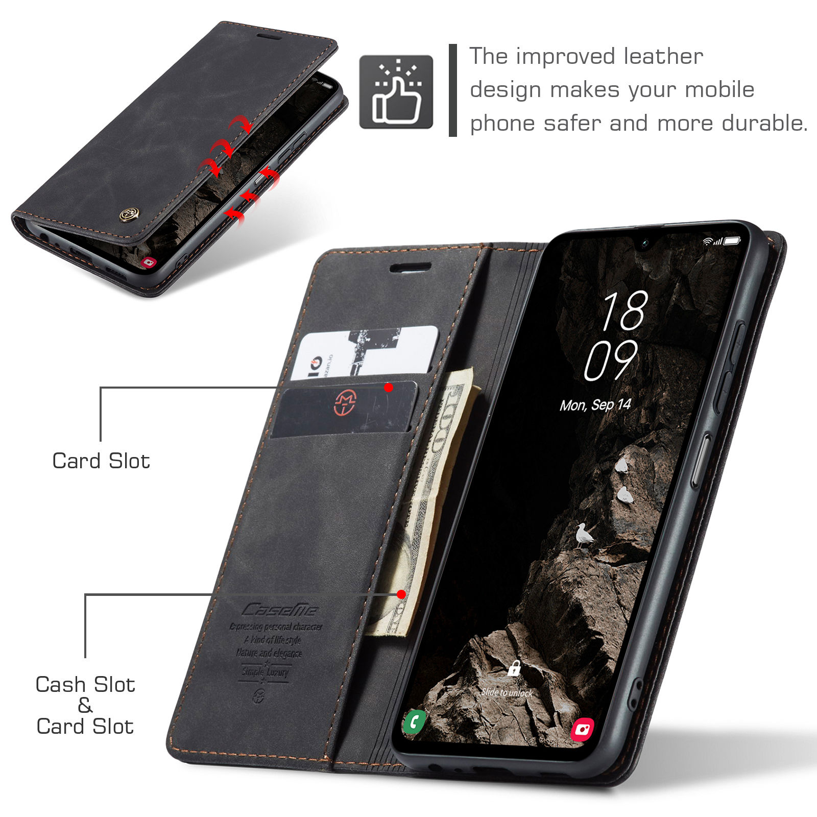 Custodia a portafoglio con vib - Leather Folio Wallet Case recensione e prezzo