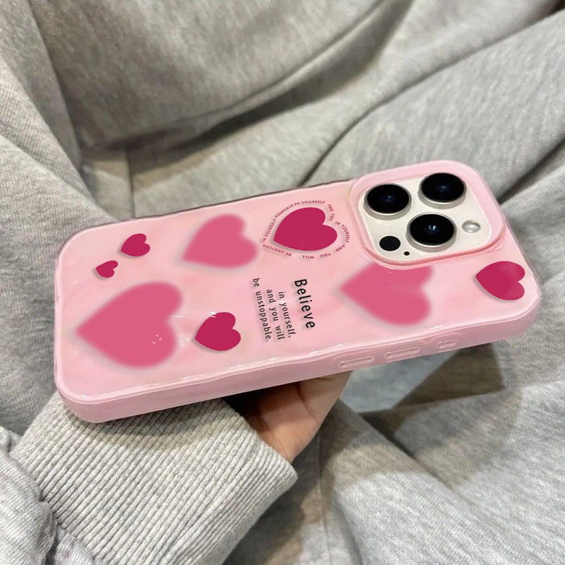 Luxury Pink Love Heart Folds T - Phone Cases Expensive recensione e prezzo
