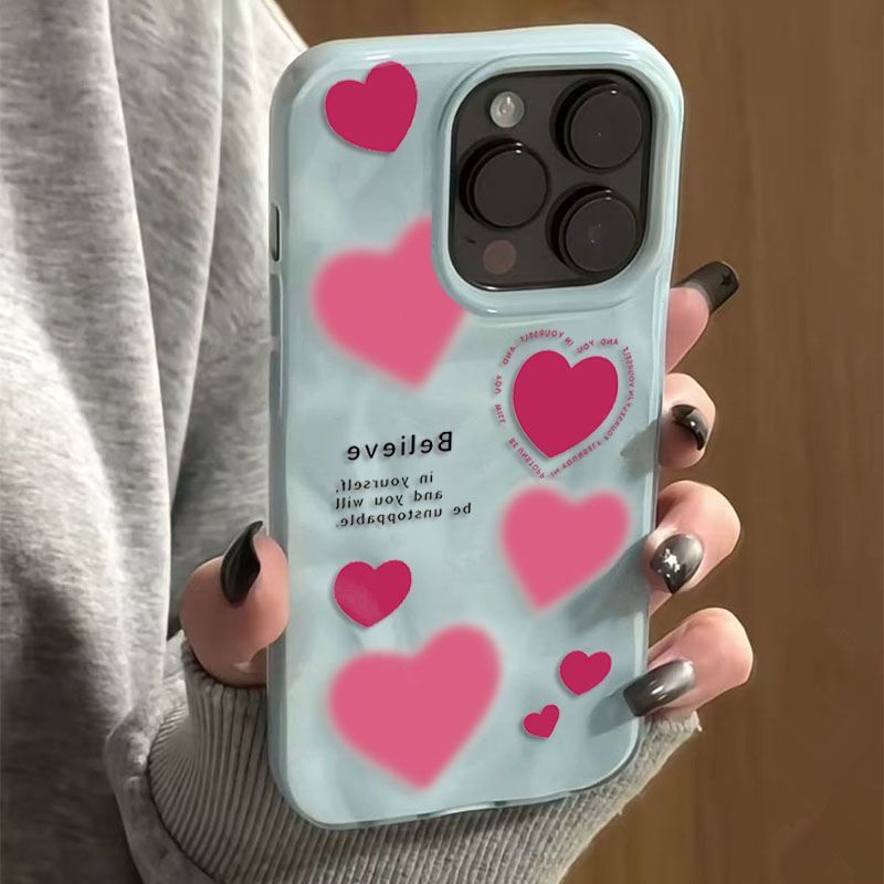 Luxury Pink Love Heart Folds T - Phone Cases Expensive recensione e prezzo